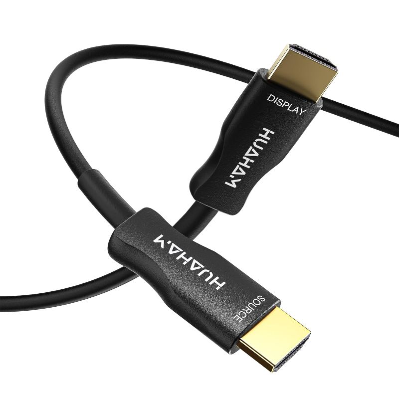 Photo 1 of Fiber Optic 8K HDMI 2.1 Cable 48Gbps 66ft, Ultra High Speed HDMI Cable, 8K60Hz 4K120Hz Dynamic HDR HDCP 2.2&2.3 eARC HDMI Cord Compatible with PS5/Xbox/Apple TV/LG/Samsung/Blu-ray
