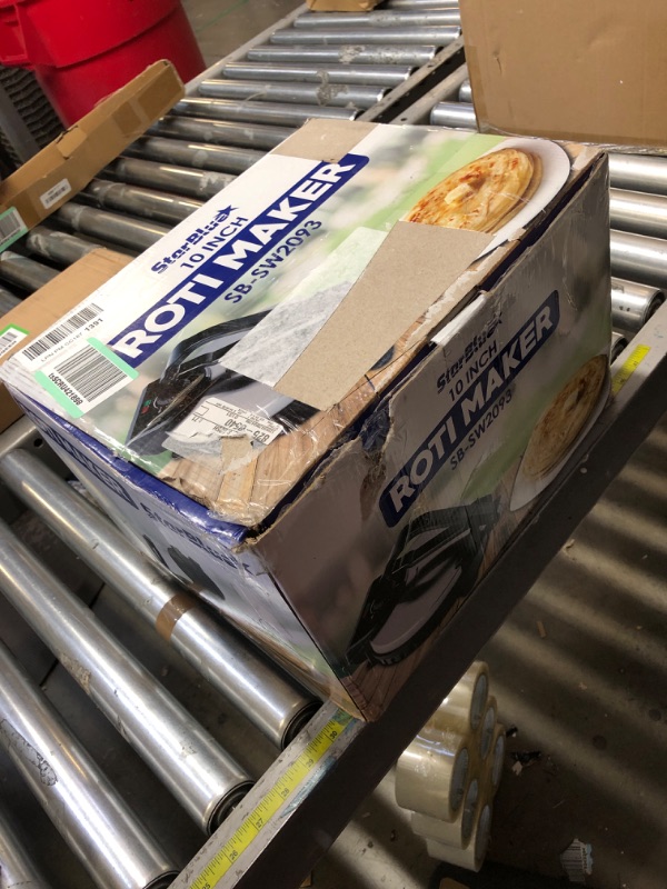 Photo 1 of 10inch Roti Maker by StarBlue with FREE Roti Warmer - The automatic Stainless Steel Non-Stick Electric machine to make Indian style Chapati, Tortilla, Roti AC 110V 50/60Hz 1200W SB-SW2093