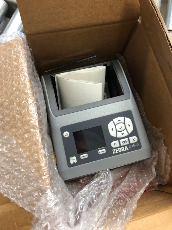 Photo 2 of ZEBRA ZD620d Direct Thermal Desktop Printer with LCD Screen 203 dpi Print Width 4 in WiFi Bluetooth USB Serial Ethernet ZD62142-D01L01EZ