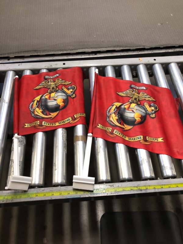 Photo 1 of 2 PCS MARINE CORPS FLAG