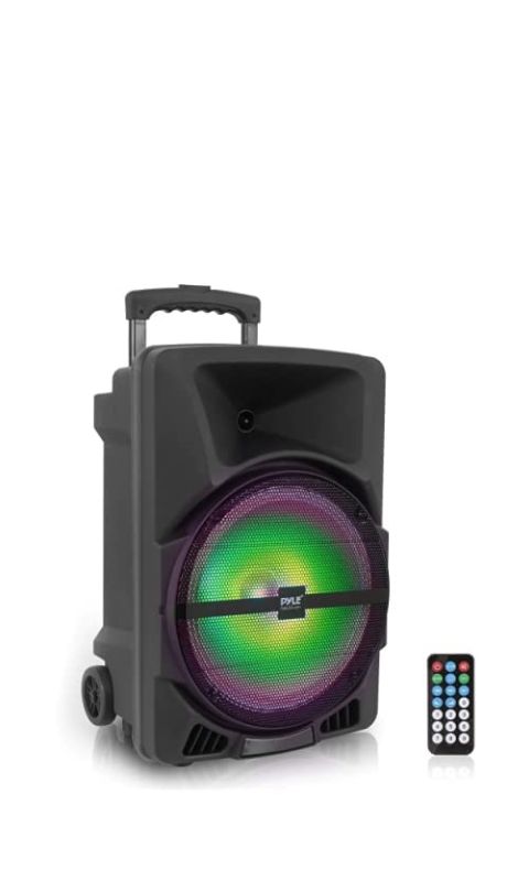 Photo 1 of Wireless Portable PA Speaker System -1200W High Powered Bluetooth & FM Radio -PPHP1544B & Gator Frameworks Lightweight and Compact Mini Tripod Speaker Stand; (GFWSPK0250) Speaker System + Speaker Stand