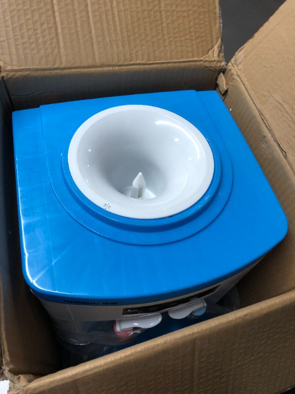 Photo 1 of EWANYO Top Loading Water Cooler Water Dispenser Countertop Water Cooler Dispenser for 3 to 5 Gallon Bottles, Hot Cold Water Dispenser for Home Kitchen Offices Dorm