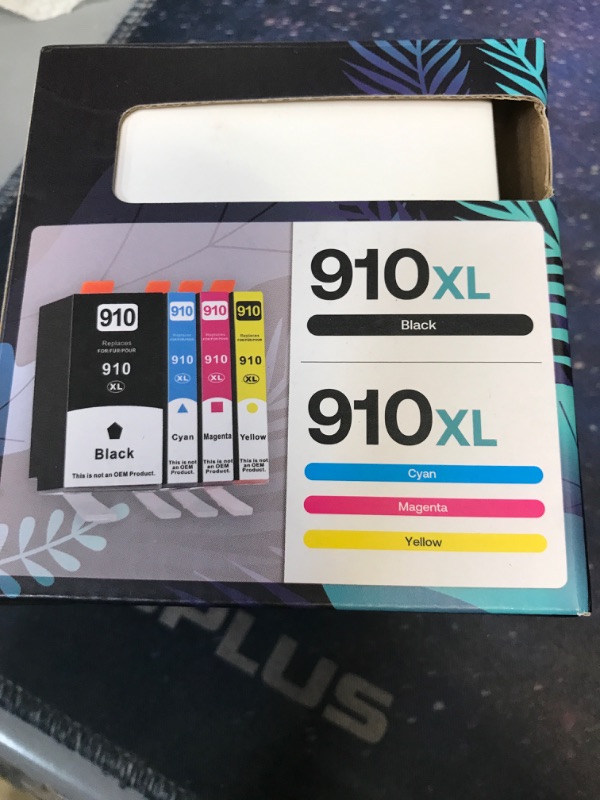 Photo 2 of 910XL Ink Cartridges Combo Pack Compatible for HP 910 XL Work with HP OfficeJet 8010 8015 8018 8022 OfficeJet Pro 8020 8025 8028 8035 (Black, Cyan, Magenta, Yellow, 4 Pack)