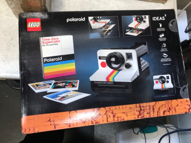 Photo 2 of LEGO Ideas Polaroid OneStep SX-70 Camera Building Kit, Creative Gift for Mother's Day, Collectible Brick-Built Vintage Polaroid Camera Model, Creative Activity or Gift for Adults, 21345