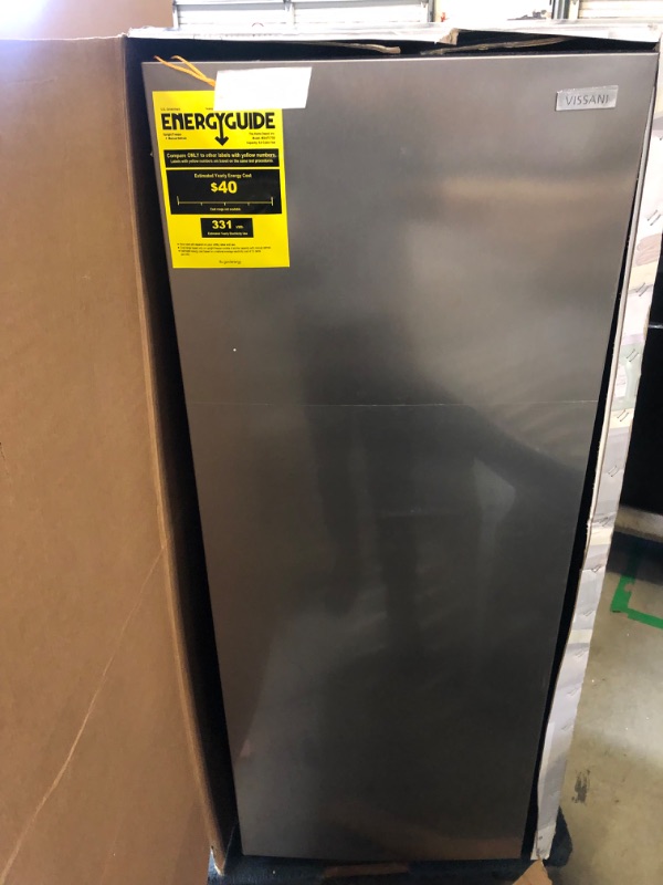 Photo 2 of 7 cu. ft. Convertible Upright Freezer/Refrigerator in Stainless Steel Garage Ready
