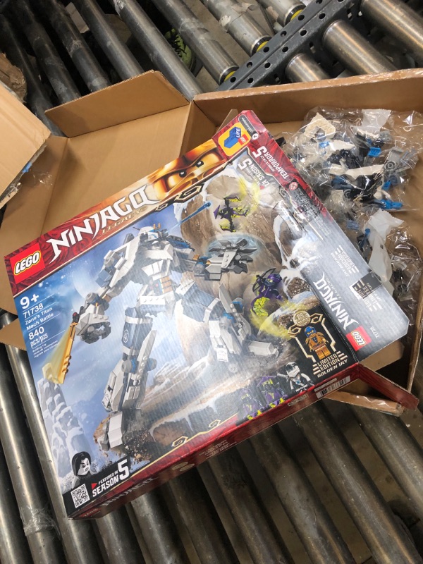 Photo 2 of LEGO Ninjago Zane's Titan Mech Battle 71738 Building Toy Set for Kids, Boys, and Girls Ages 9+ (840 Pieces) Frustration-Free Packaging