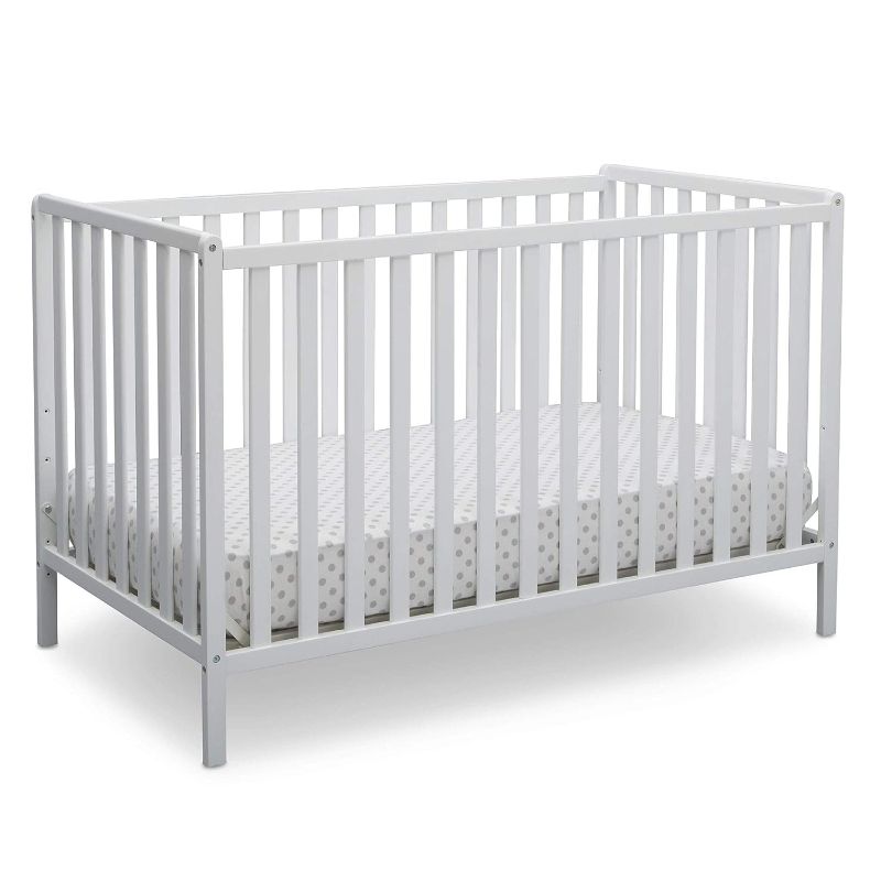 Photo 1 of Delta Children Heartland 4-in-1 Convertible Crib - Greenguard Gold Certified, Bianca White
