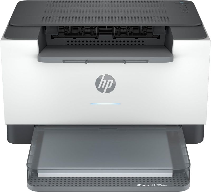 Photo 1 of HP LaserJet M209dwe Wireless Black & White Printer with HP+ and 6 Months Free-cartridges (6GW62E), Gray
