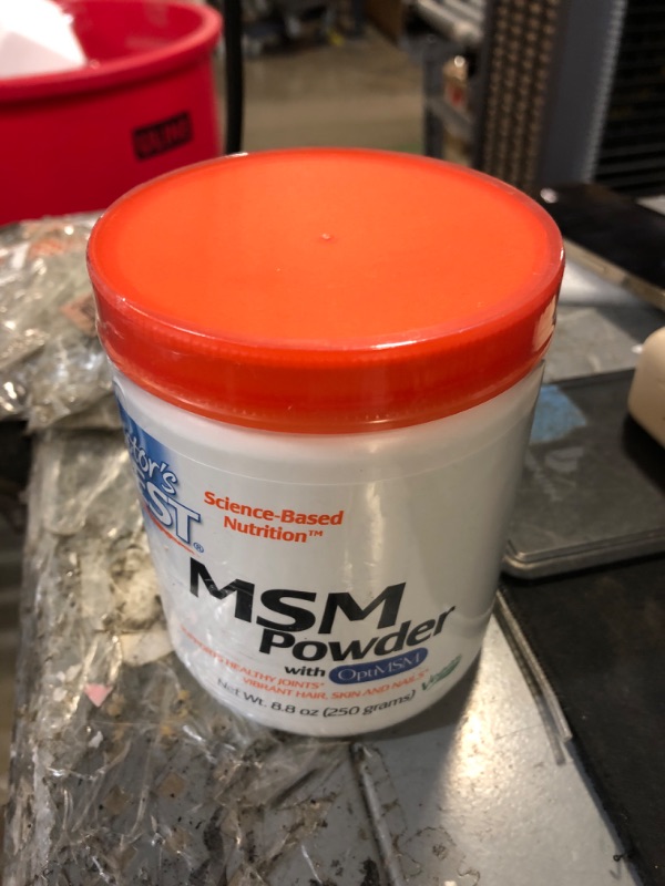 Photo 2 of Doctor's Best MSM Powder with OptiMSM, Non-GMO, Vegan, Gluten Free, Soy Free, 250 Grams 8.8 Ounce (Pack of 1)