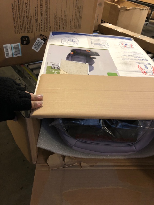 Photo 2 of Chicco KidFit ClearTex Plus 2-in-1 Belt-Positioning Booster Car Seat, Backless and High Back Booster Seat, for Children Aged 4 Years and up and 40-100 lbs. | Lilac/Purple KidFit Plus with ClearTex® No Chemicals Lilac