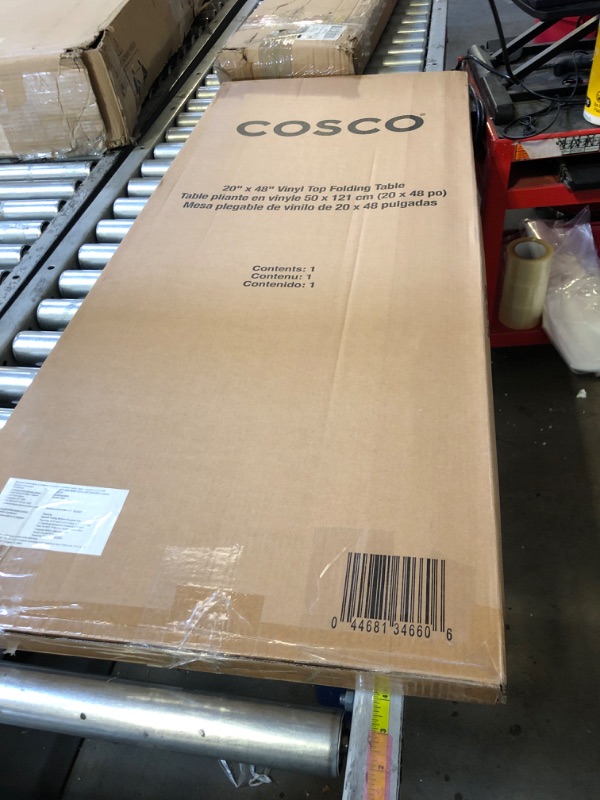 Photo 2 of Factory seal---COSCO 20" x 48" Vinyl Top Folding Table