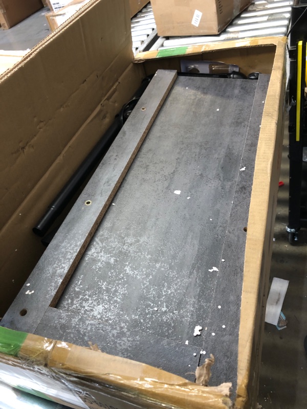 Photo 1 of VECELO 70 Inch Long Console/Sofa Table with Charging Station&Power Outlet, Narrow Industrial Behind Couch, for Entryway, Hallway, Living Room, Foyer, Gray Grey 70 inches