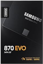 Photo 1 of SAMSUNG SSD 870 EVO, 500 GB, Form Factor 2.5”, Intelligent Turbo Write, Magician 6 Software, Black
