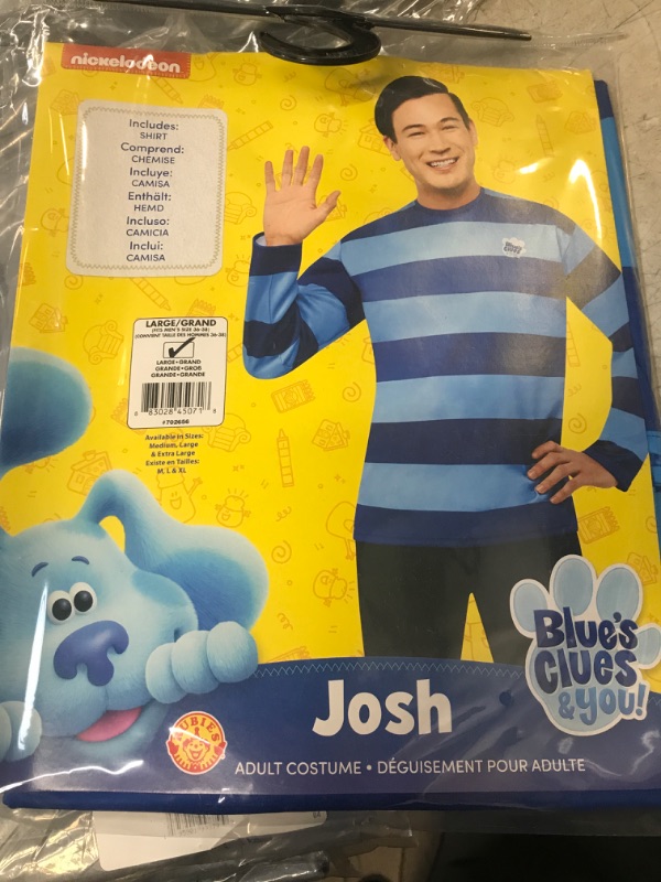 Photo 2 of Rubie's Adult Blue's Clues and You Josh Costume Top, As Shown Large