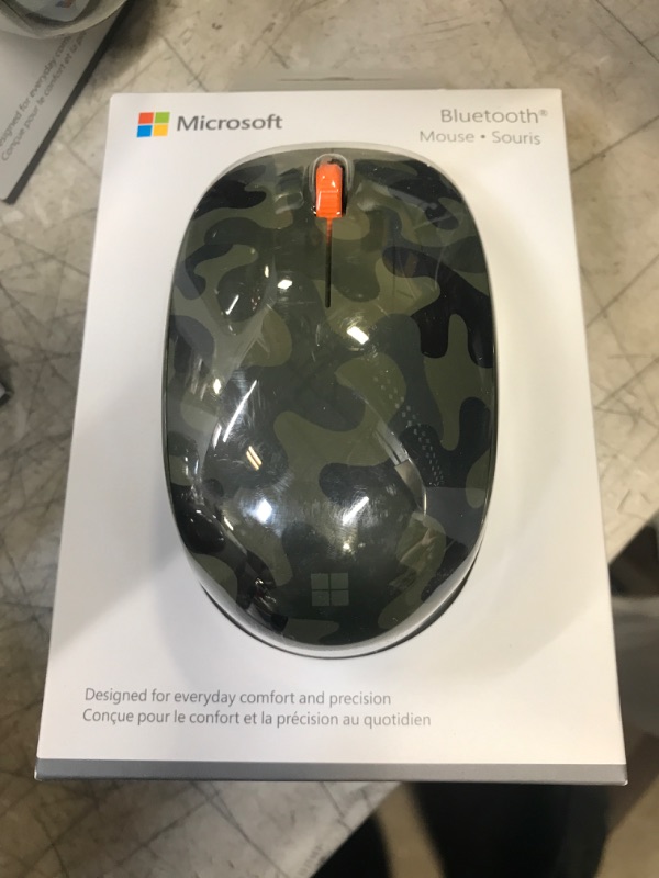 Photo 2 of Microsoft Bluetooth Mouse - Forest Camo. Compact, Comfortable Design, Right/Left Hand Use, 3-Buttons, Wireless Bluetooth Mouse for PC/Laptop/Desktop, Works with for Mac/Windows Computers