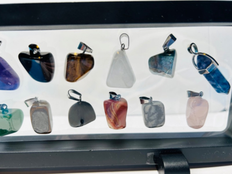 Photo 2 of 662530…polished rock pendants in9 x 4” display 