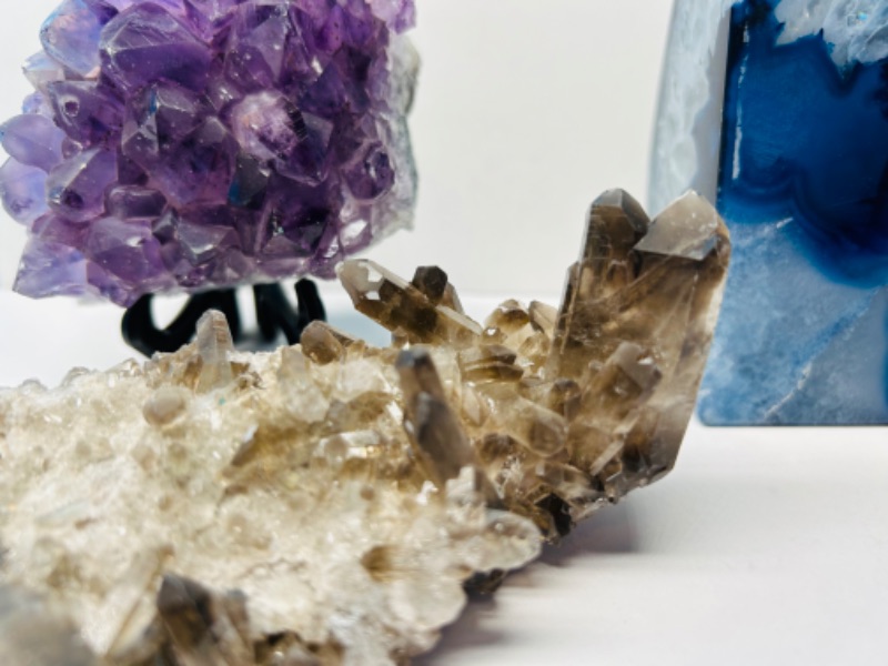 Photo 3 of 662536…smoker quartz, amethyst, and agate base rocks