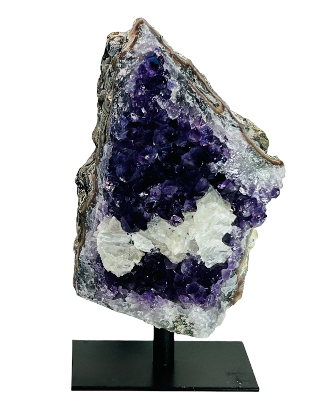 Photo 1 of 662540…6” amethyst rock on stand - height includes display stand 