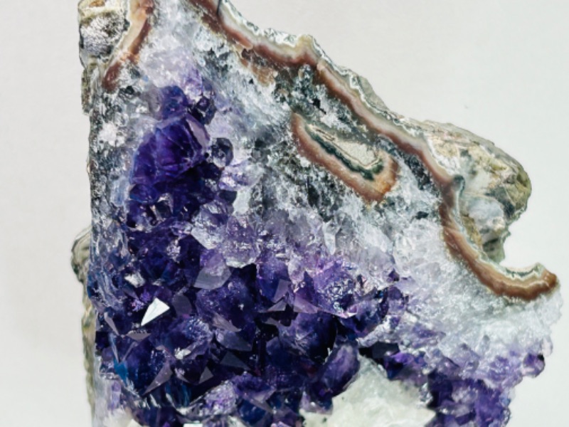 Photo 5 of 662540…6” amethyst rock on stand - height includes display stand 