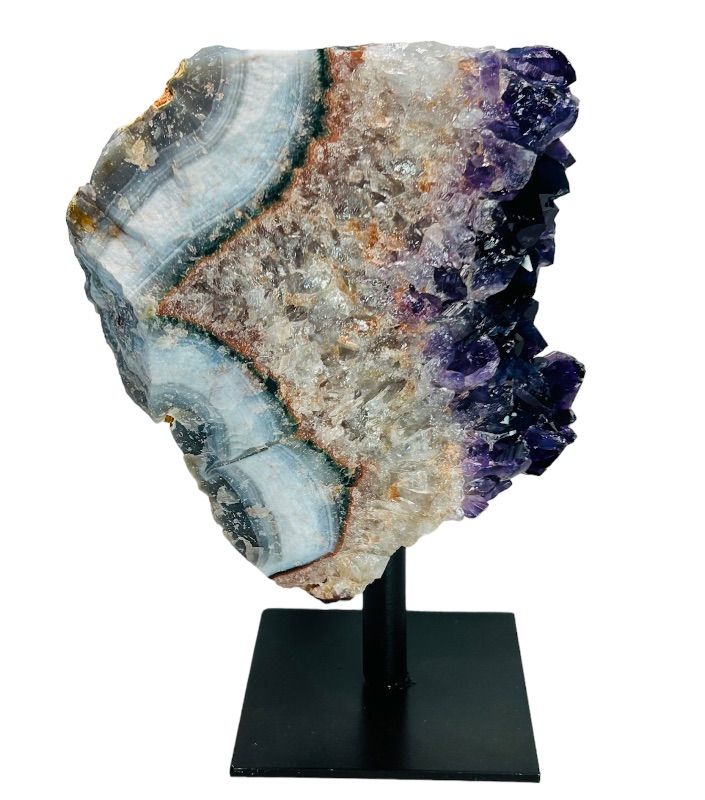 Photo 1 of 662546…5”  amethyst rock on stand - height includes display stand 