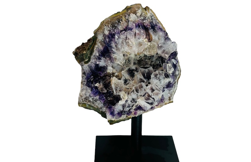 Photo 1 of 662548…4.5”  amethyst crystal rock on stand - height includes display stand 