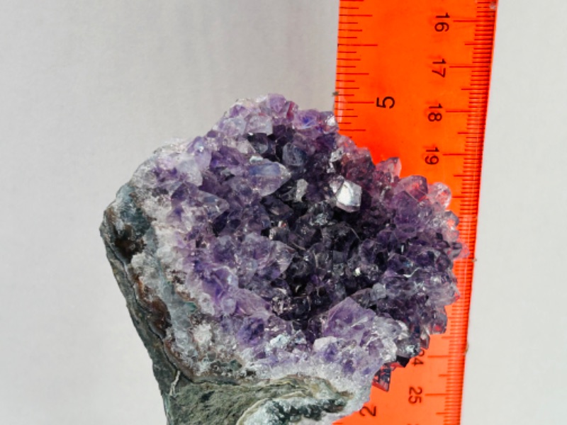 Photo 4 of 662550…5”  amethyst rock on stand - height includes display stand 