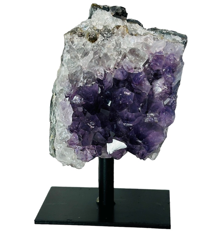 Photo 1 of 662552…4”  amethyst rock on stand - height includes display stand 