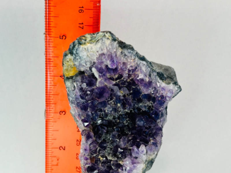 Photo 2 of 662553…5”  amethyst rock on stand - height includes display stand 