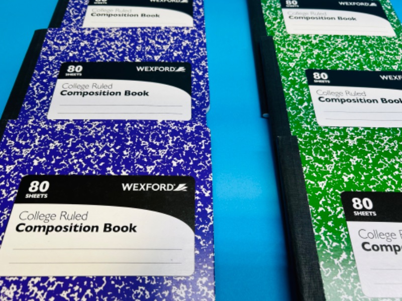 Photo 2 of 662608…9 college ruled composition notebooks 