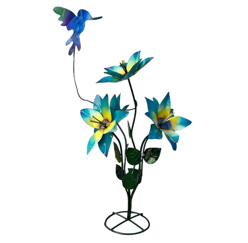 Photo 1 of 662632…27” metal art garden flower 