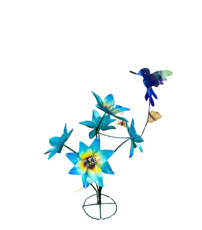 Photo 3 of 662632…27” metal art garden flower 