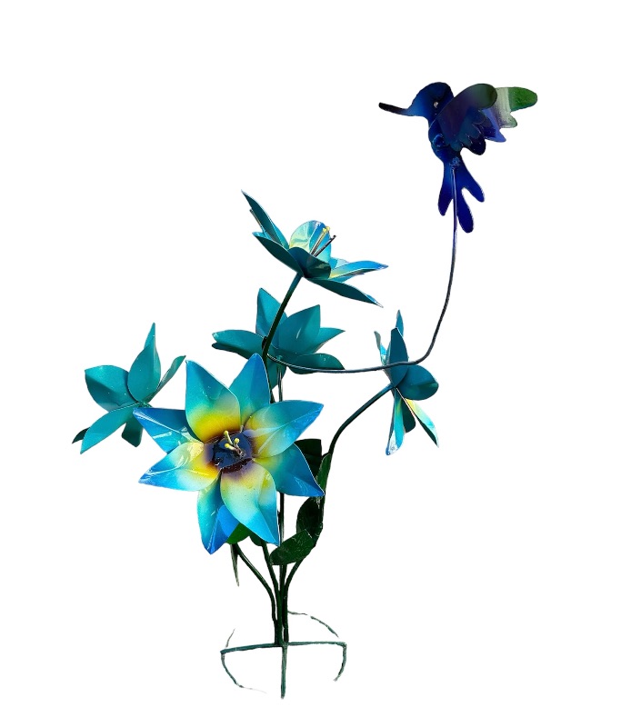 Photo 2 of 662632…27” metal art garden flower 