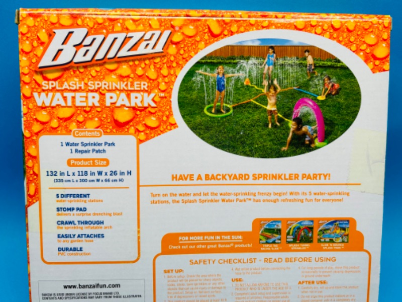 Photo 2 of 662670… Banzai splash sprinkler water park 11 foot long