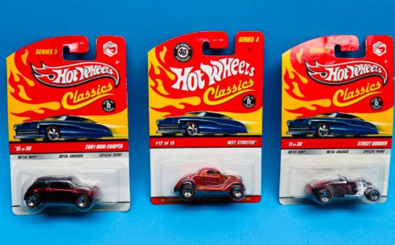 Photo 1 of 662772…  3 hot wheels classics die cast cars with special paint 