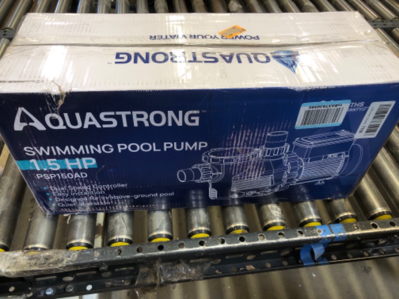 Photo 3 of AQUASTRONG 1.5 HP In/Above Ground Dual Speed Pool Pump, 115V, 4795GPH High Flow, Powerful Self Priming Swimming Pool Pumps with Filter Basket
