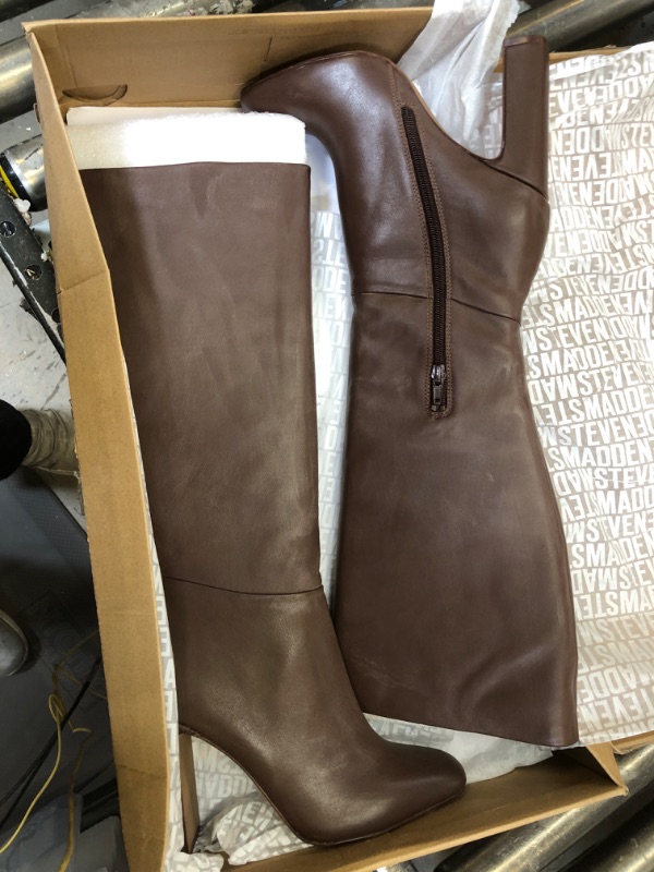 Photo 2 of Steve Madden Women's Ally Knee High Boot 8.5M  Brown Leather