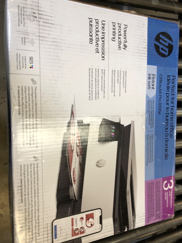 Photo 3 of HP OfficeJet Pro 8135e Wireless All-in-One Color Inkjet Printer, Print, scan, Copy, fax, ADF, Duplex Printing Best for Home Office, 3 Months of Ink Included (40Q35A) New Version