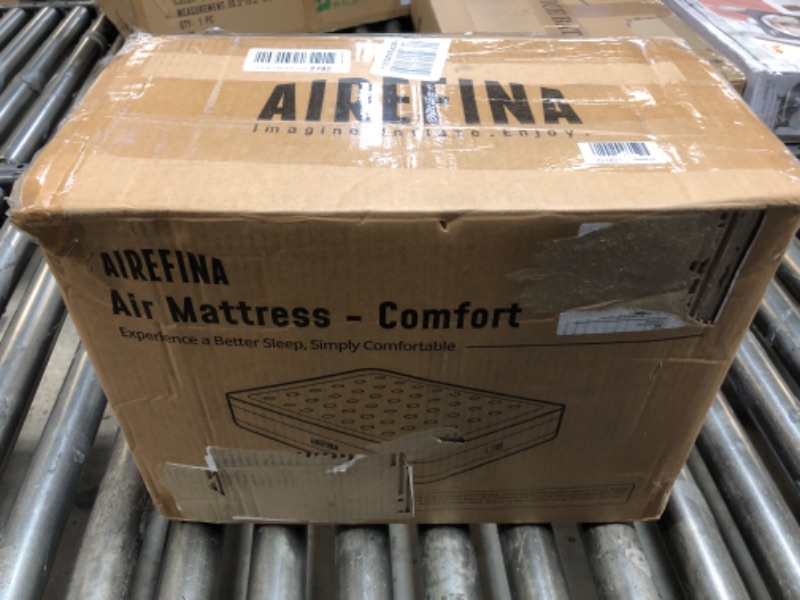 Photo 3 of Airefina 18" Air Mattress King with Built in Pump, Comfort Blow Up Mattress for Home & Camping, Durable Inflatable Mattress with Self-Inflating, Portable & Waterproof Air Bed 80x76x18in