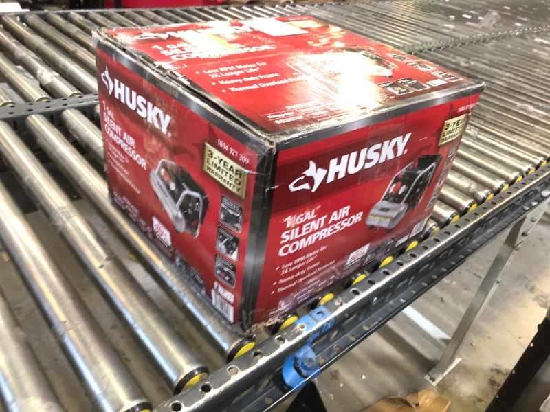 Photo 2 of Husky 1 Gal. Portable Electric-Powered Silent Air Compressor
