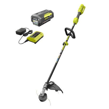 Photo 1 of 40-Volt Lithium-Ion Cordless Attachment Capable String Trimmer with 4.0 Ah Battery and Charger Included
