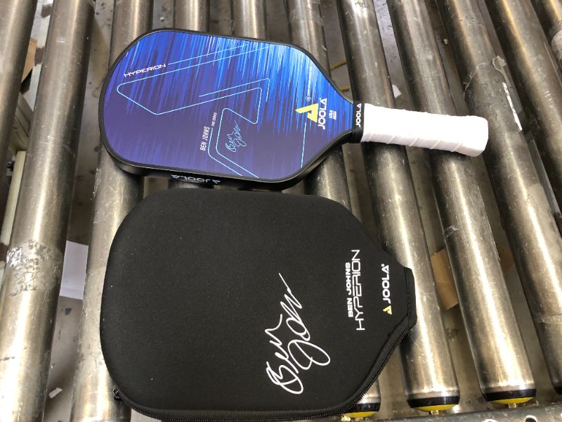 Photo 2 of JOOLA Ben Johns Hyperion CAS Pickleball Paddle - Carbon Abrasion Surface with High Grit & Spin, Sure-Grip Elongated Handle, Pickle Ball Paddle with Polypropylene Honeycomb Core, USAPA Approved
