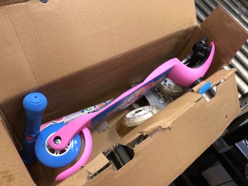 Photo 2 of Self Balancing Kick Scooter - Extra Wide Deck, 3 Wheel Platform, Foot Activated Brake, 75 Lbs Limit, Kids & Toddlers, Girls Or Boys, Ages 3 and Up Peppa Pig