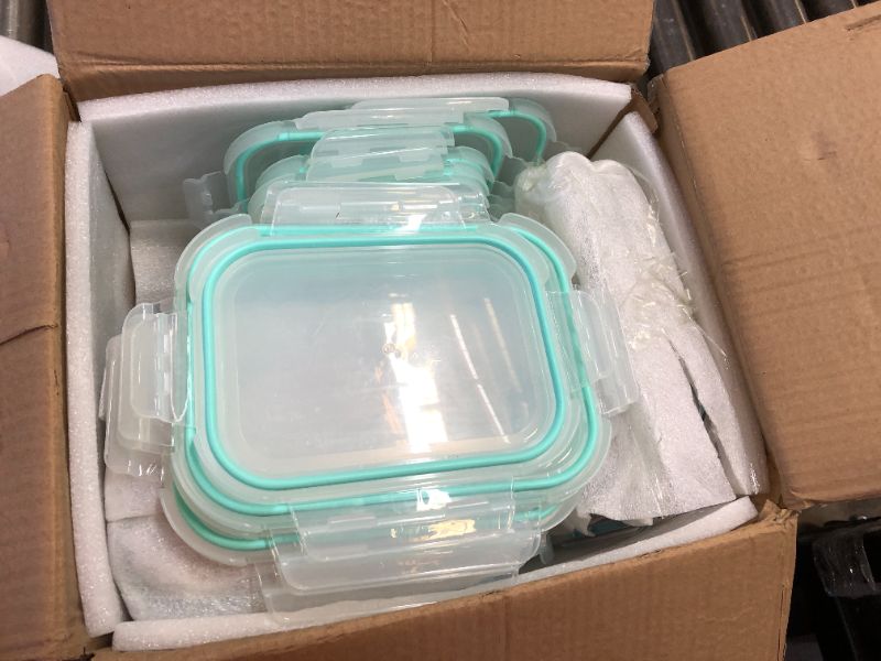 Photo 1 of 24pcs glass food storage containers with lids 