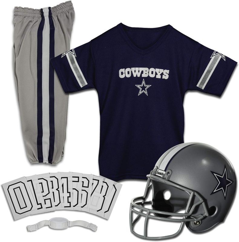 Photo 1 of Franklin Sports NFL Youth Football Uniform Set for Boys & Girls - Includes Helmet, Jersey & Pants with Chinstrap Medium 