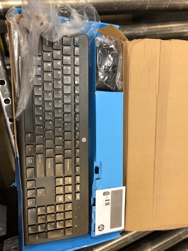 Photo 2 of HP 230 Wireless Mouse and Keyboard Combo - 2.4GHz Wireless Connection - Long Battery Life - Durable & Low-Noise Design - Windows & Mac OS - Adjustable 1600 DPI - Numeric Keypad (18H24AA#ABA) Keyboard + Mouse