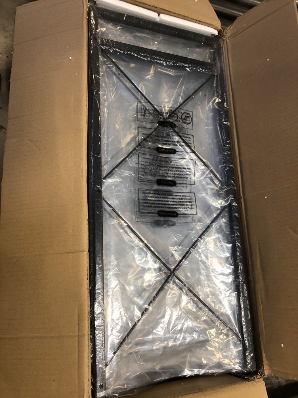 Photo 1 of SONGMICS 5-Tier Metal Storage Rack, Shelving Unit with X Side Frames, Dense Mesh, 12.6 x 31.5 x 57.3 Inches, for Entryway, Kitchen, Living Room, Bathroom, Industrial Style, Black UBSC185B01