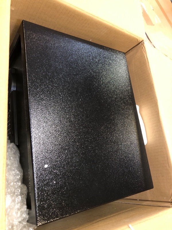 Photo 1 of GOLDENKEY Safe box– Wall Anchoring Personal Safe Steel Construction Black Small Safe for Home, Hotel, Office 30SAQ