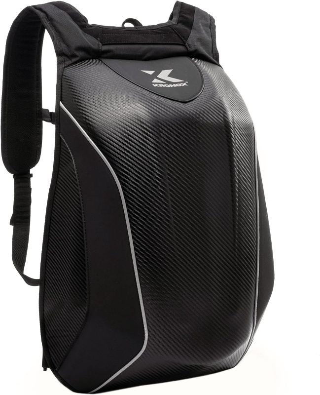 Photo 1 of KRONOX Motorcycle Backpack | No-Drag Hardshell Helmet Bag for Men & Women, for 15 inches Laptop
