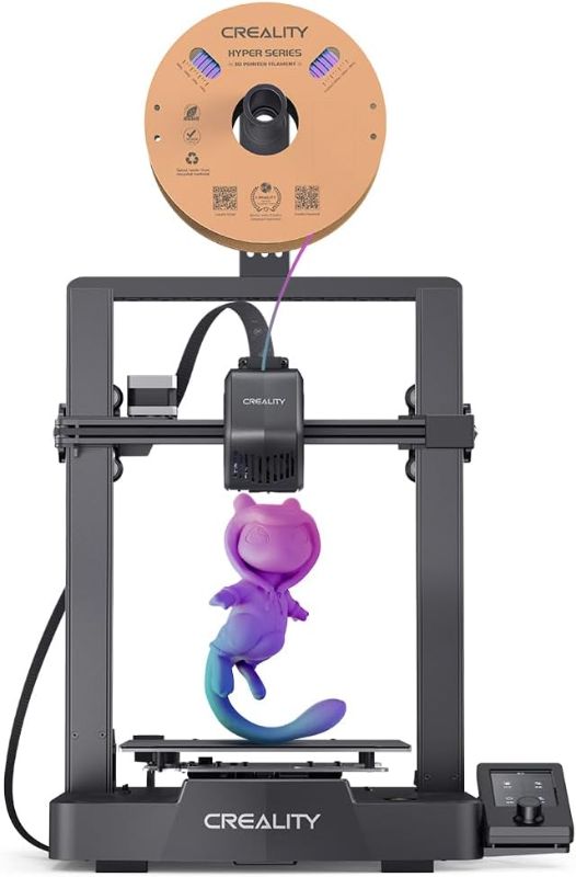 Photo 1 of Official Creality Ender 3 V3 SE 3D Printer, Upgraded Ender 3, 250mm/s 2500mm/s² Fast 3D Printer, Auto Leveling, Direct Extruder, PC Spring Steel Bed, Auto-Load Filament, Print Size 8.66x8.66x9.84in