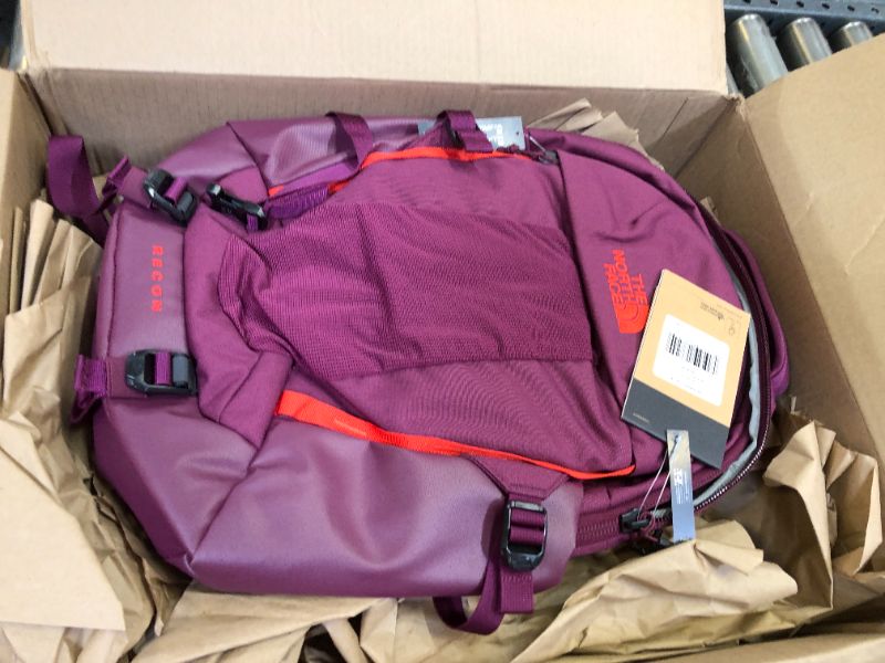 Photo 2 of THE NORTH FACE Women's Recon Everyday Laptop Backpack Boysenberry Light Heather/Fiery Red One Size